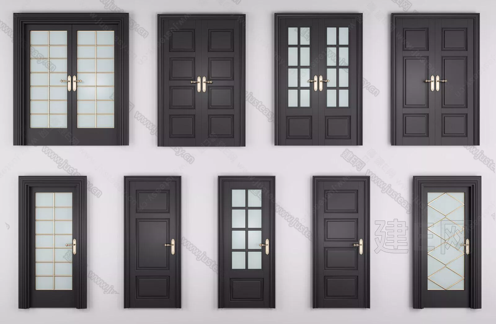 MODERN DOOR AND WINDOWS - SKETCHUP 3D MODEL - ENSCAPE - 111168853