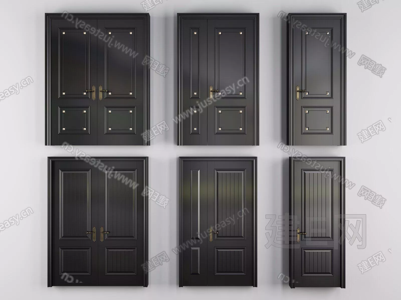 MODERN DOOR AND WINDOWS - SKETCHUP 3D MODEL - ENSCAPE - 111496552