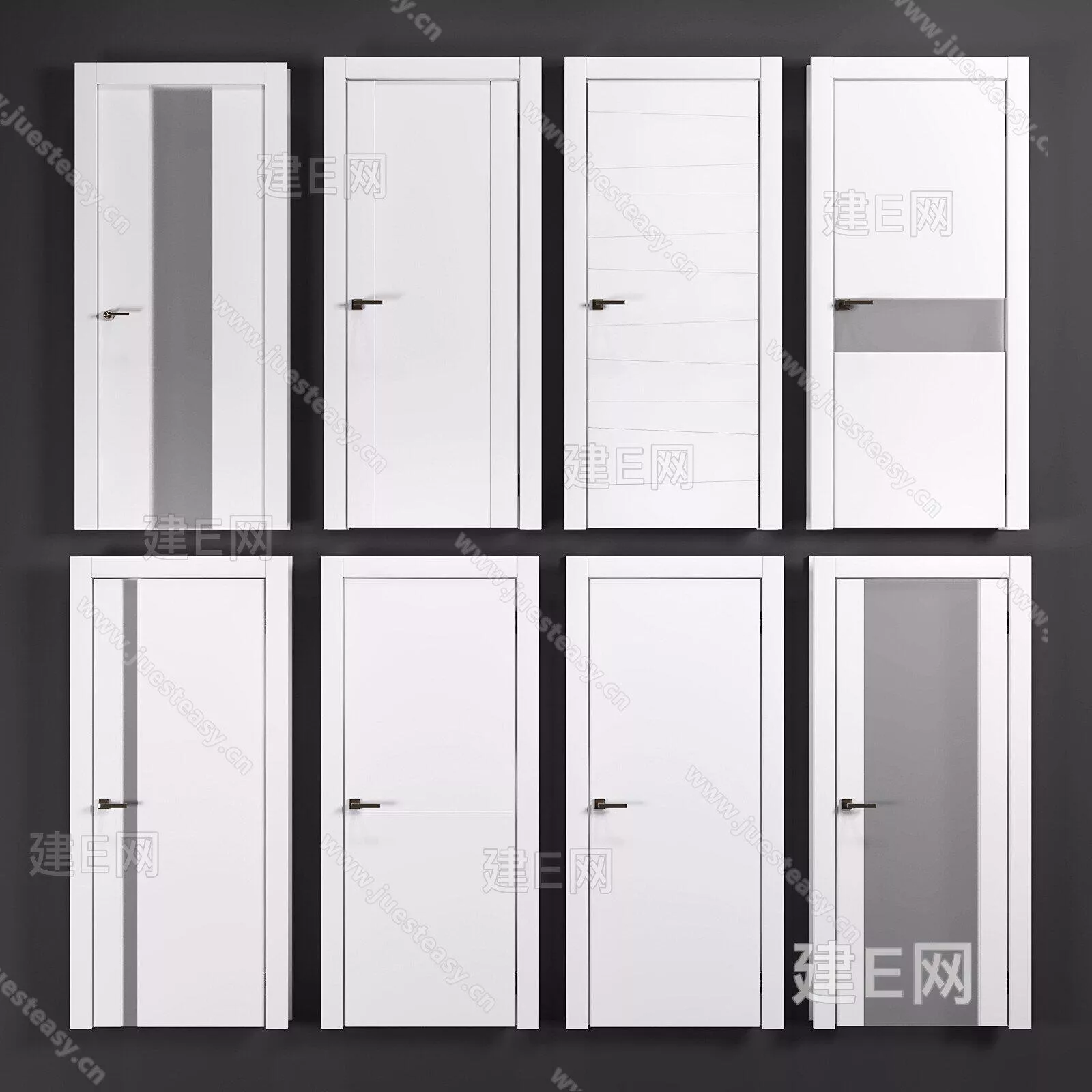 MODERN DOOR AND WINDOWS - SKETCHUP 3D MODEL - ENSCAPE - 111889837
