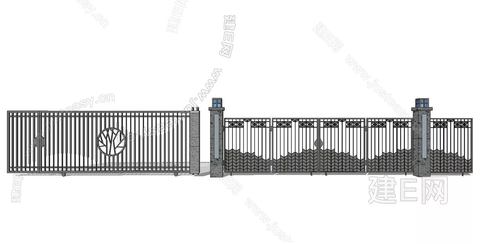 MODERN DOOR AND WINDOWS - SKETCHUP 3D MODEL - ENSCAPE - 112410974