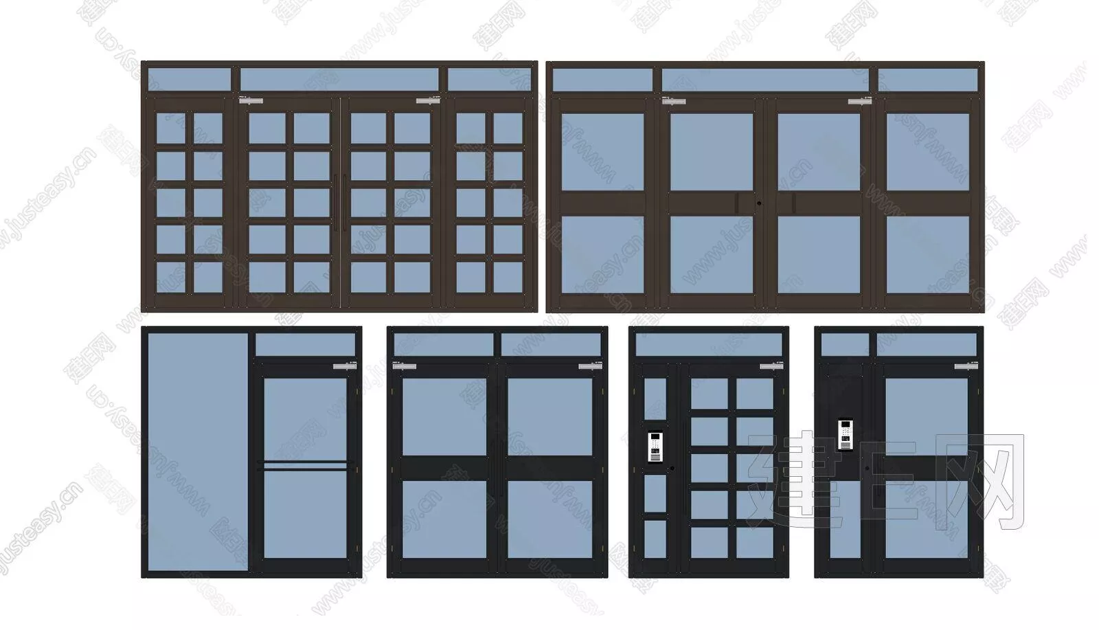 MODERN DOOR AND WINDOWS - SKETCHUP 3D MODEL - ENSCAPE - 113131881