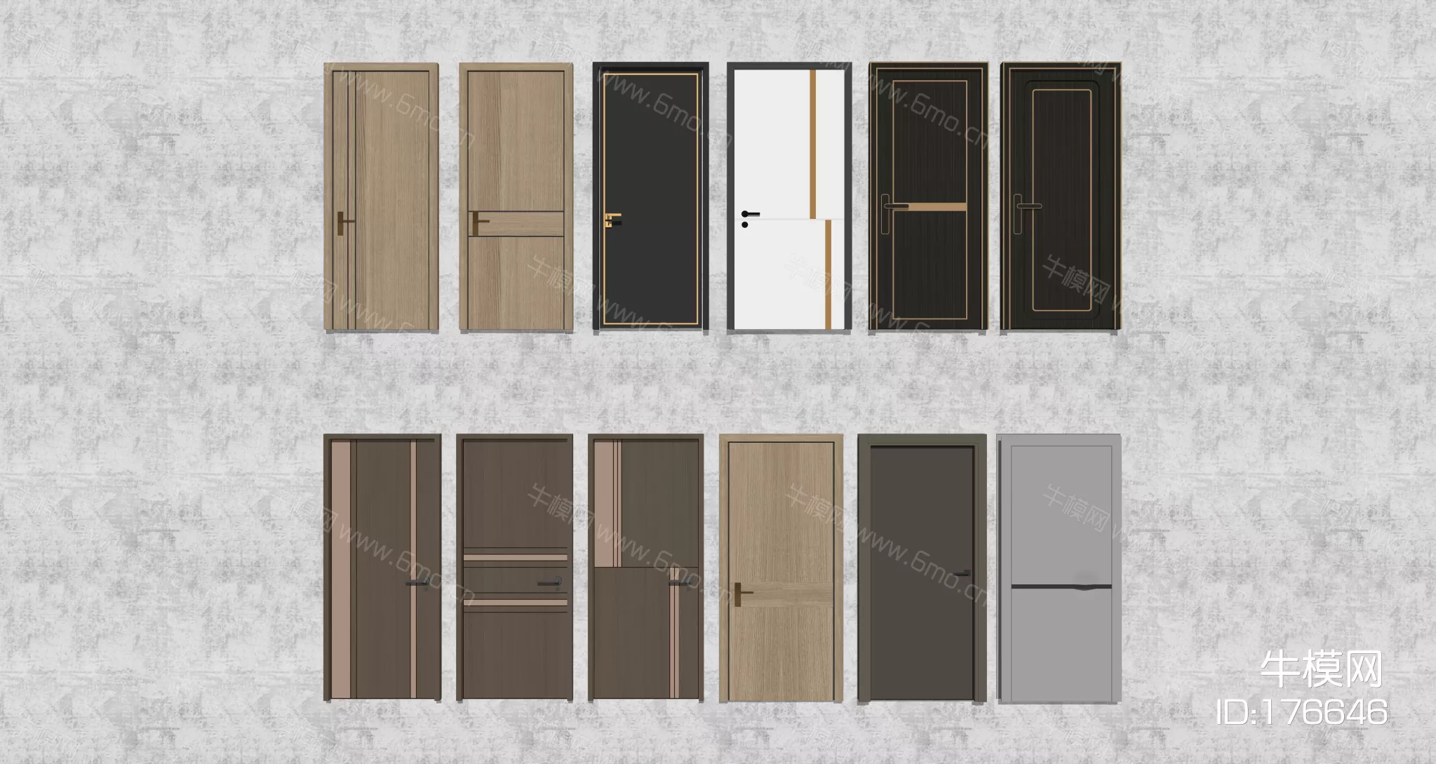 MODERN DOOR AND WINDOWS - SKETCHUP 3D MODEL - ENSCAPE - 176646