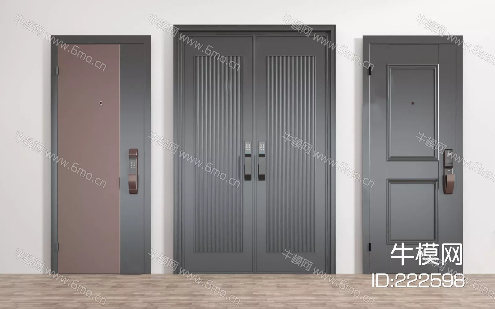 MODERN DOOR AND WINDOWS - SKETCHUP 3D MODEL - ENSCAPE - 222598