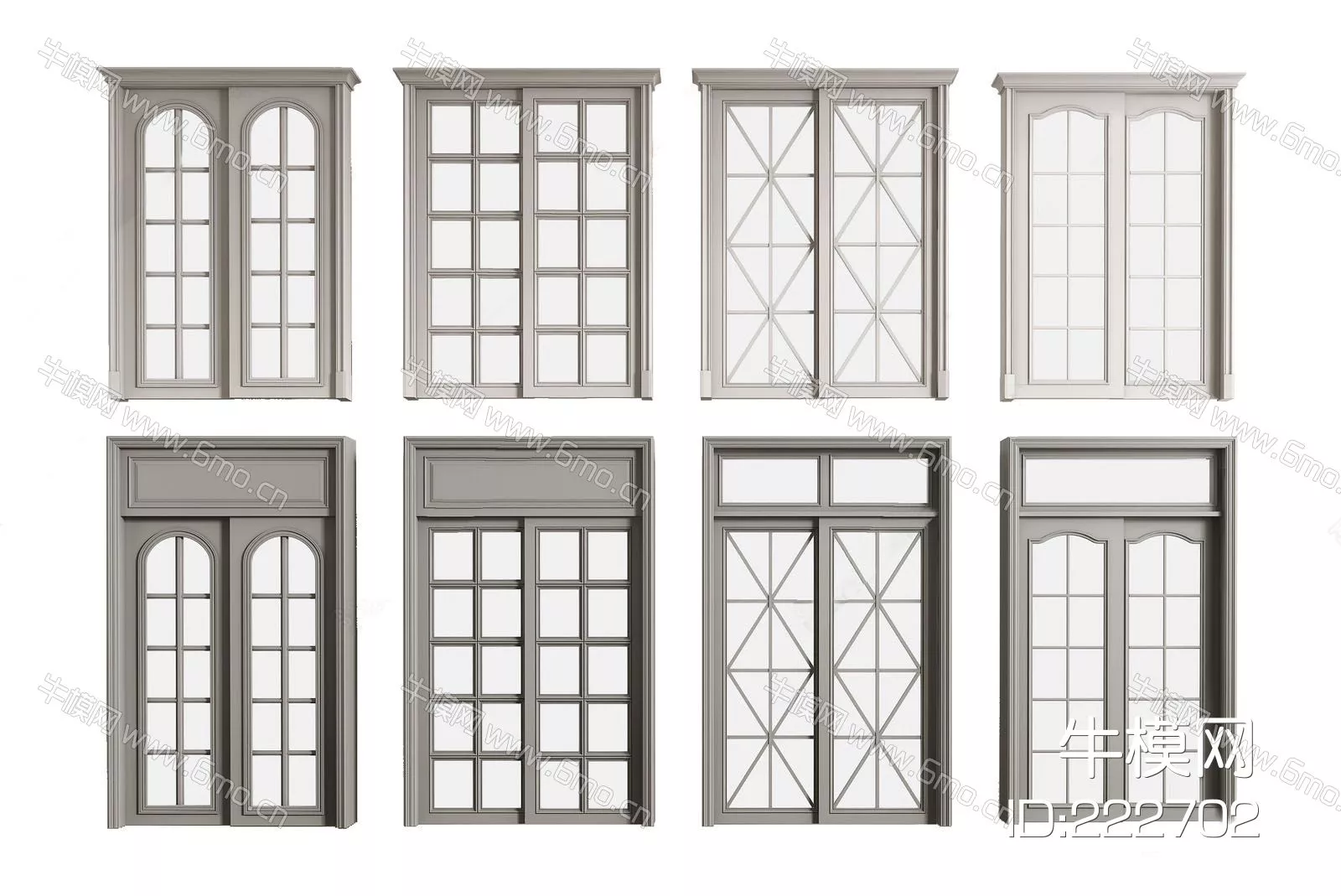 MODERN DOOR AND WINDOWS - SKETCHUP 3D MODEL - ENSCAPE - 222702