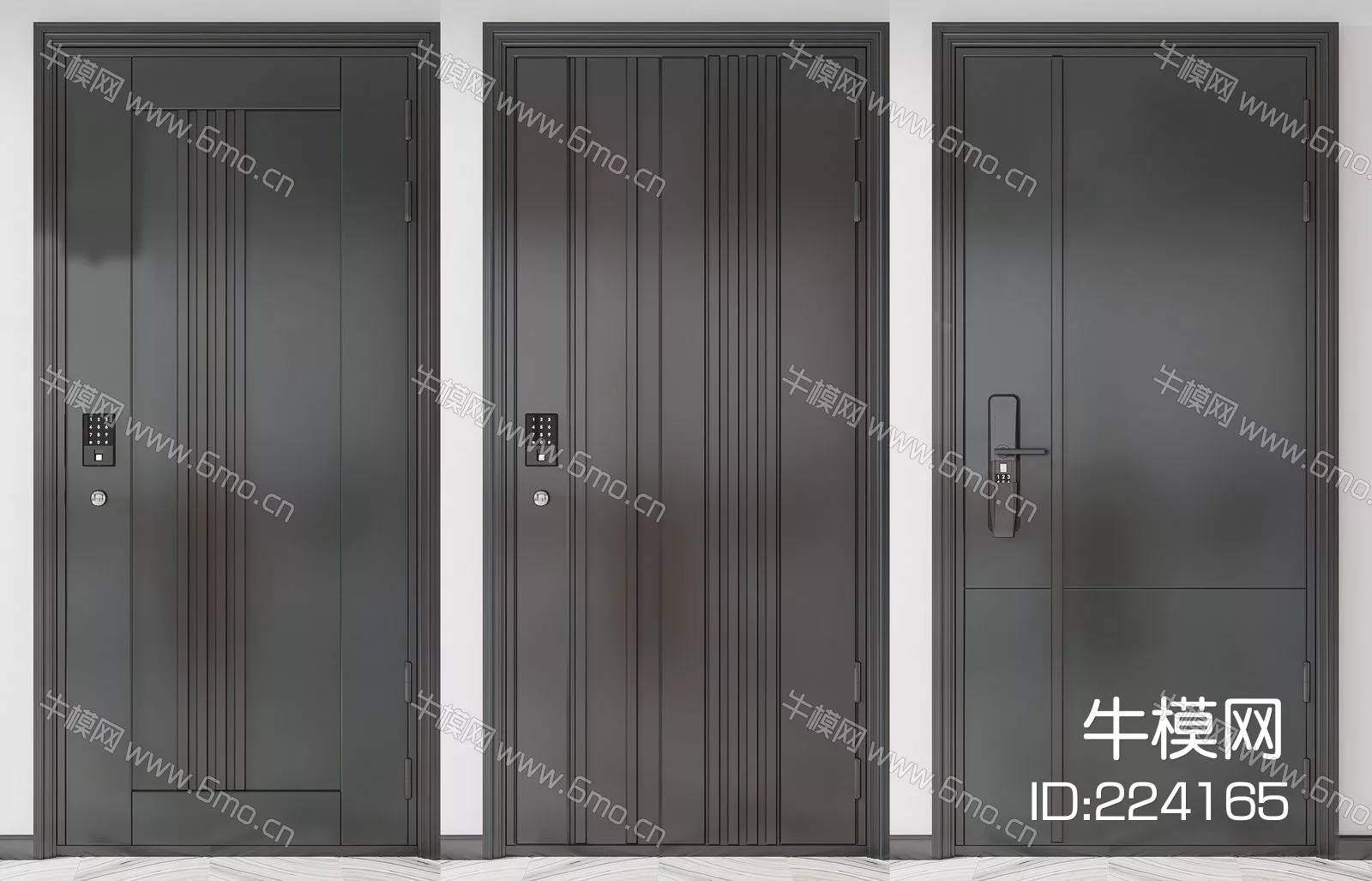 MODERN DOOR AND WINDOWS - SKETCHUP 3D MODEL - ENSCAPE - 224165