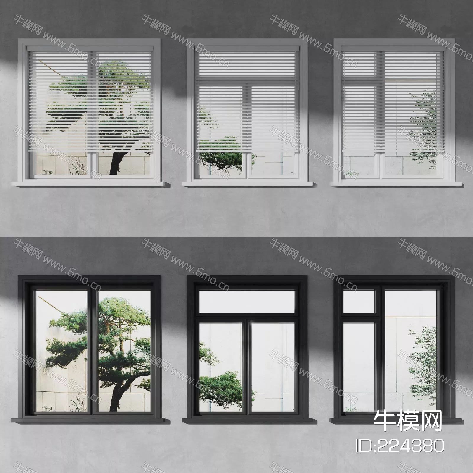 MODERN DOOR AND WINDOWS - SKETCHUP 3D MODEL - ENSCAPE - 224380
