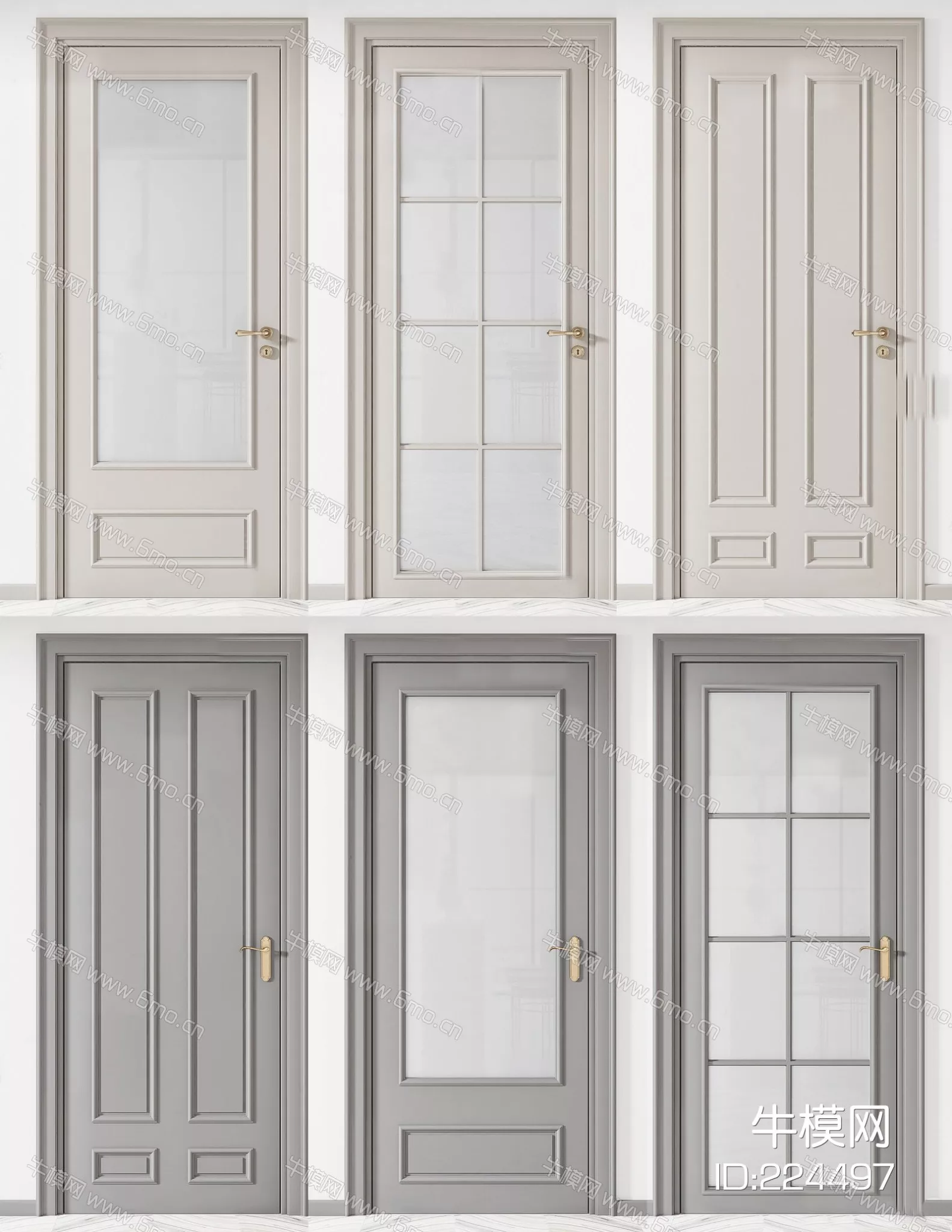 MODERN DOOR AND WINDOWS - SKETCHUP 3D MODEL - ENSCAPE - 224497