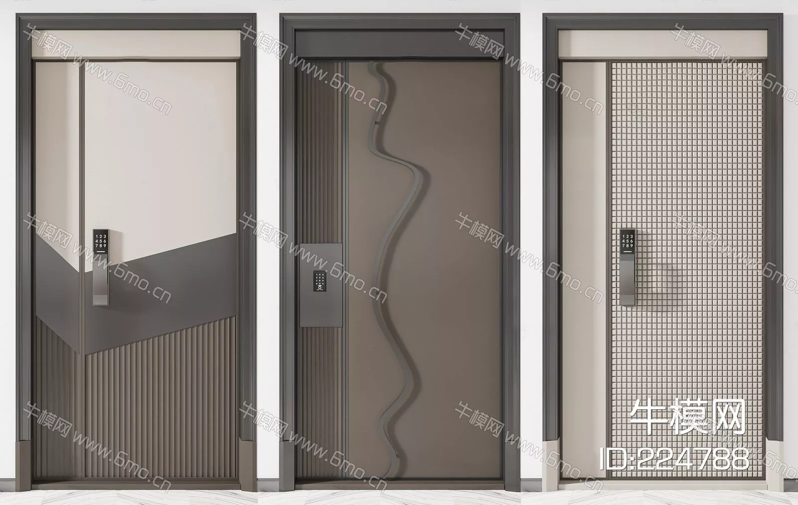 MODERN DOOR AND WINDOWS - SKETCHUP 3D MODEL - ENSCAPE - 224788