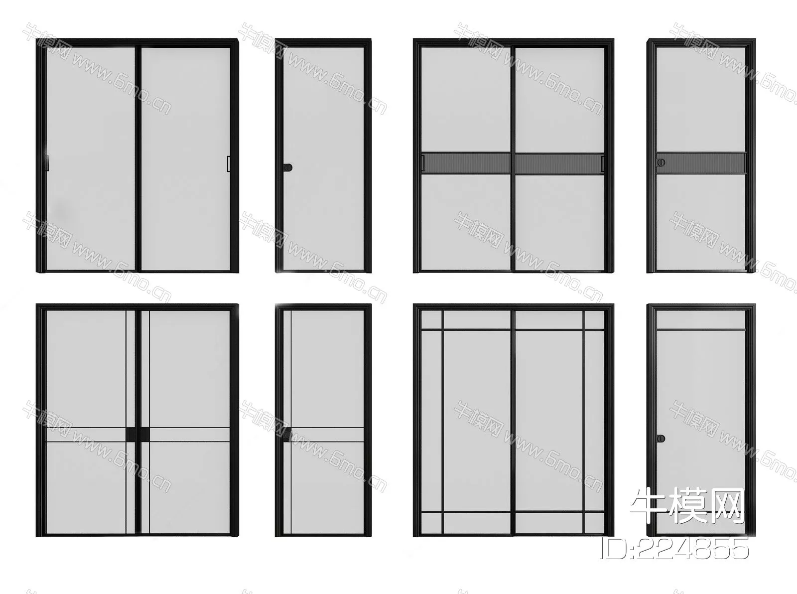 MODERN DOOR AND WINDOWS - SKETCHUP 3D MODEL - ENSCAPE - 224855