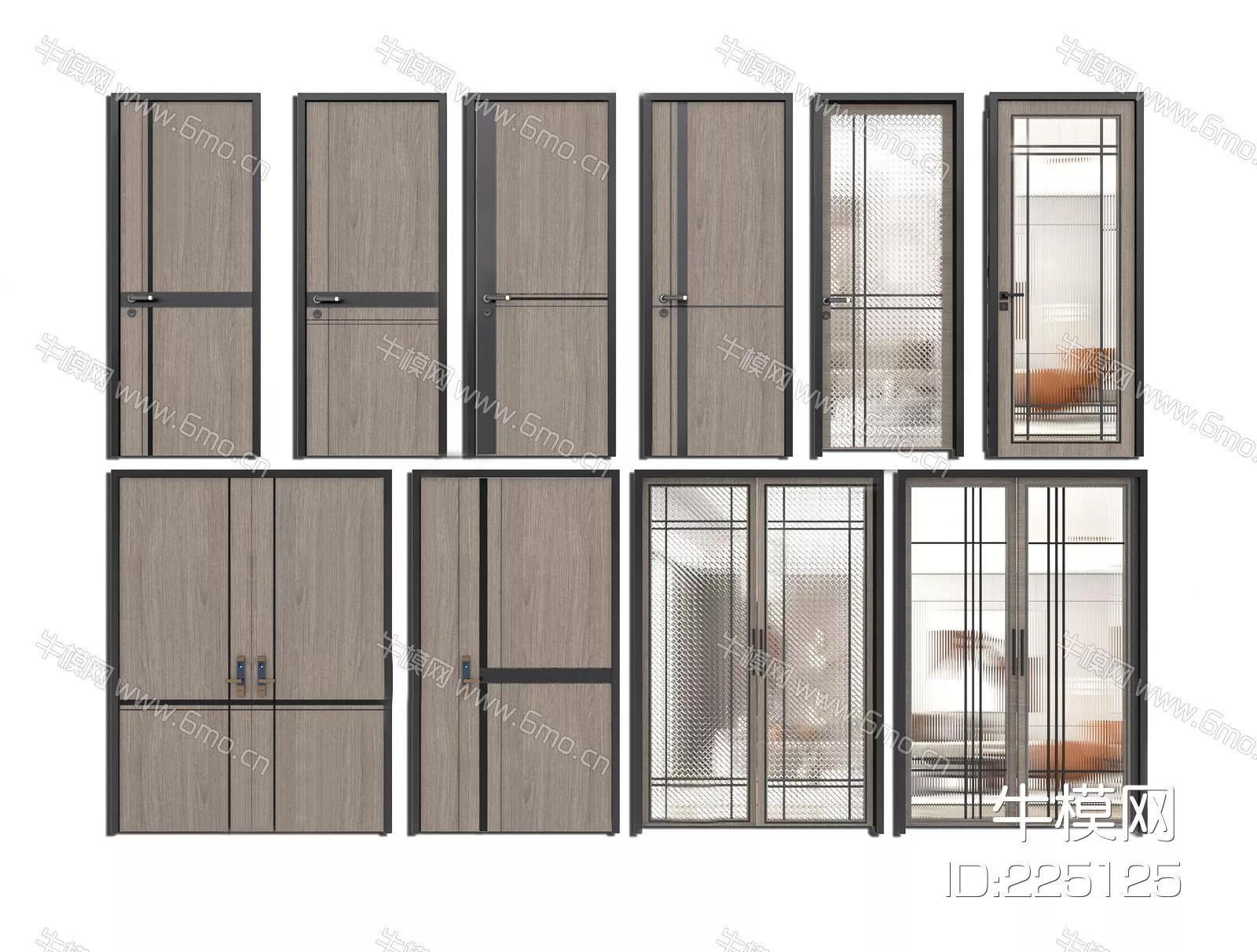 MODERN DOOR AND WINDOWS - SKETCHUP 3D MODEL - ENSCAPE - 225125