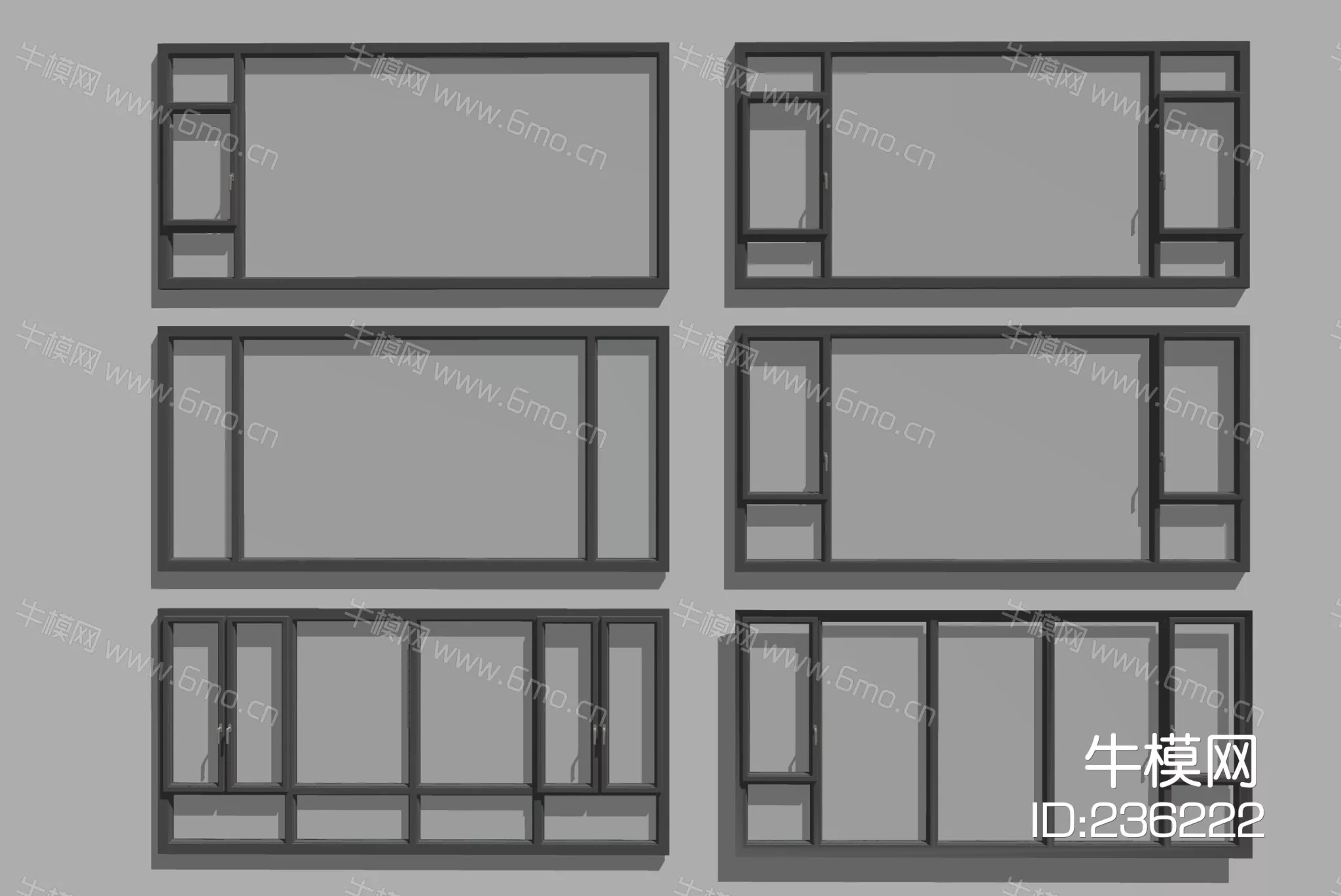 MODERN DOOR AND WINDOWS - SKETCHUP 3D MODEL - ENSCAPE - 236222