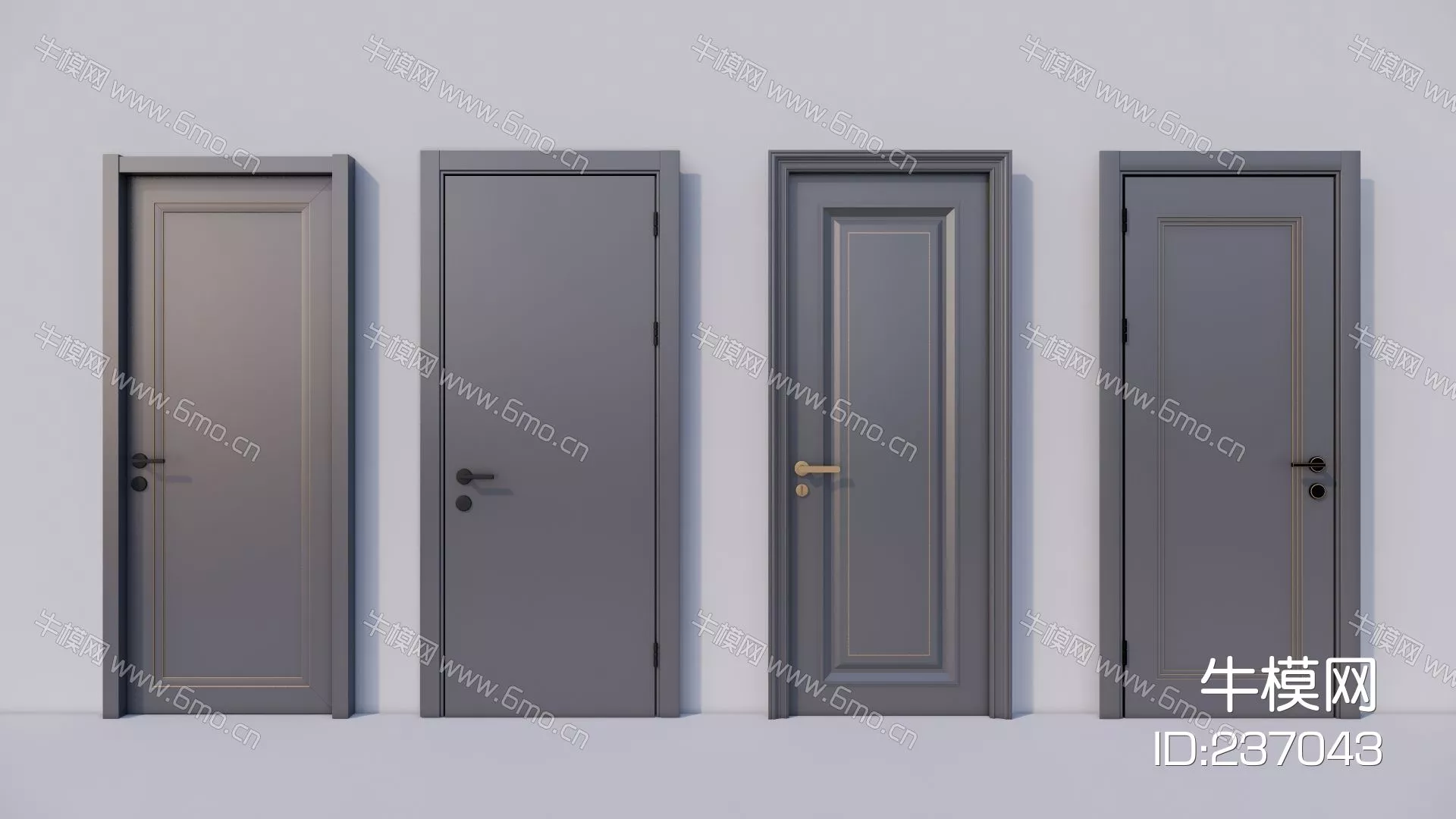 MODERN DOOR AND WINDOWS - SKETCHUP 3D MODEL - ENSCAPE - 237043