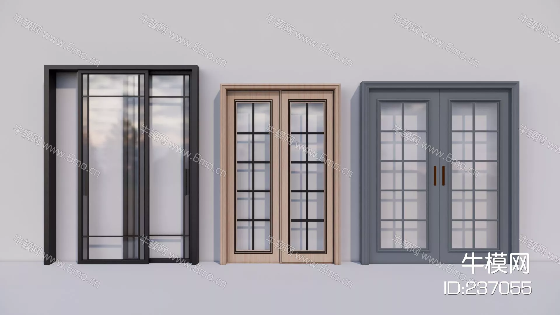 MODERN DOOR AND WINDOWS - SKETCHUP 3D MODEL - ENSCAPE - 237055