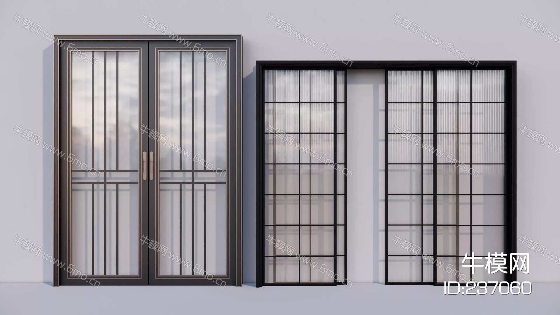 MODERN DOOR AND WINDOWS - SKETCHUP 3D MODEL - ENSCAPE - 237060