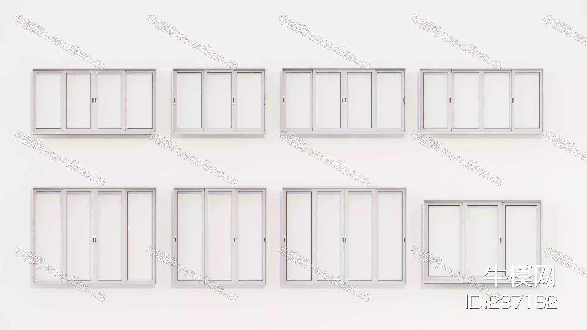 MODERN DOOR AND WINDOWS - SKETCHUP 3D MODEL - ENSCAPE - 237182