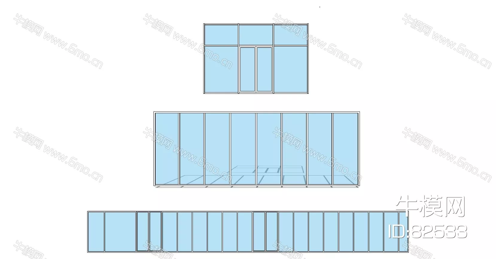 MODERN DOOR AND WINDOWS - SKETCHUP 3D MODEL - ENSCAPE - 82533