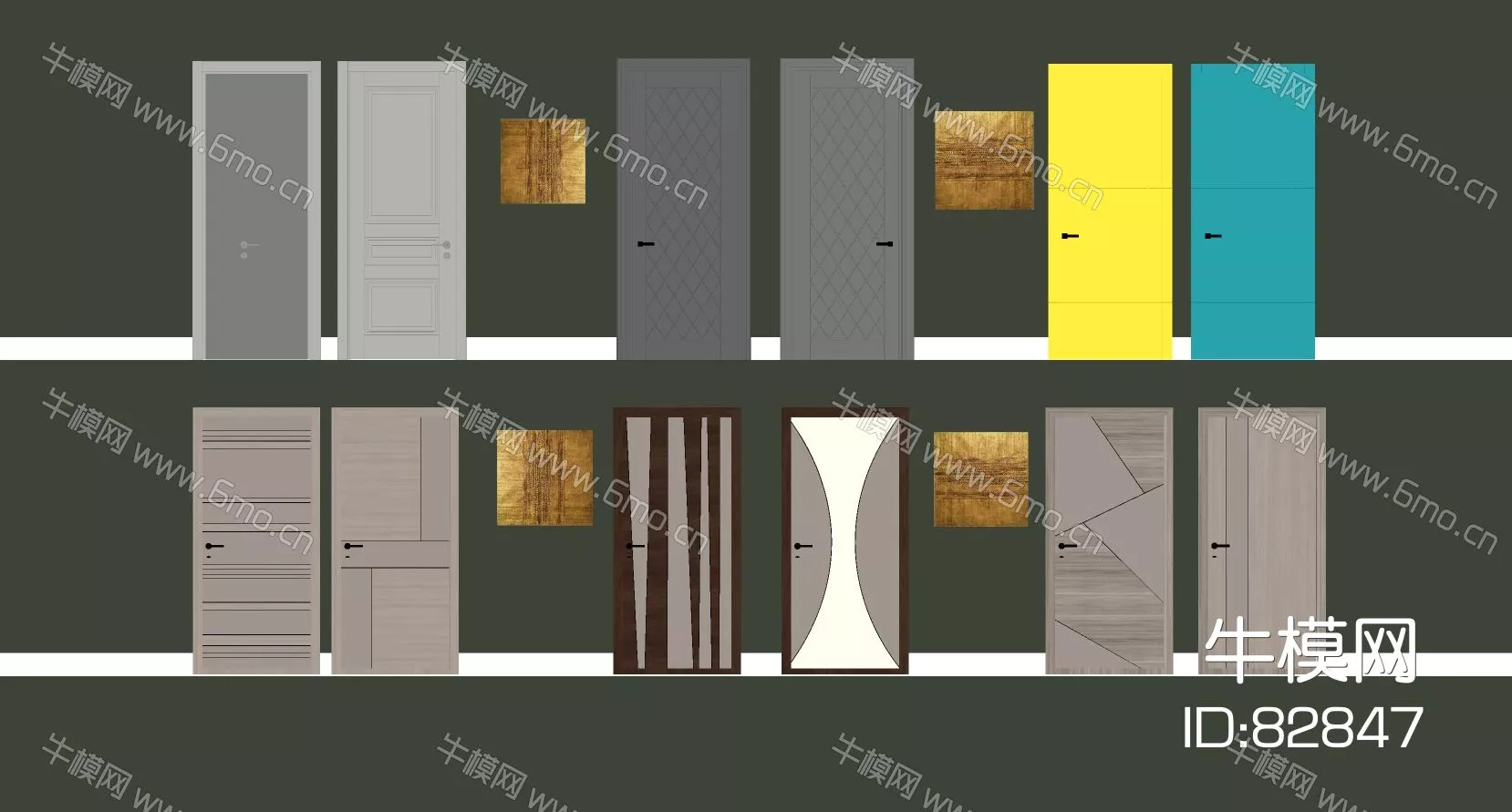 MODERN DOOR AND WINDOWS - SKETCHUP 3D MODEL - ENSCAPE - 82847