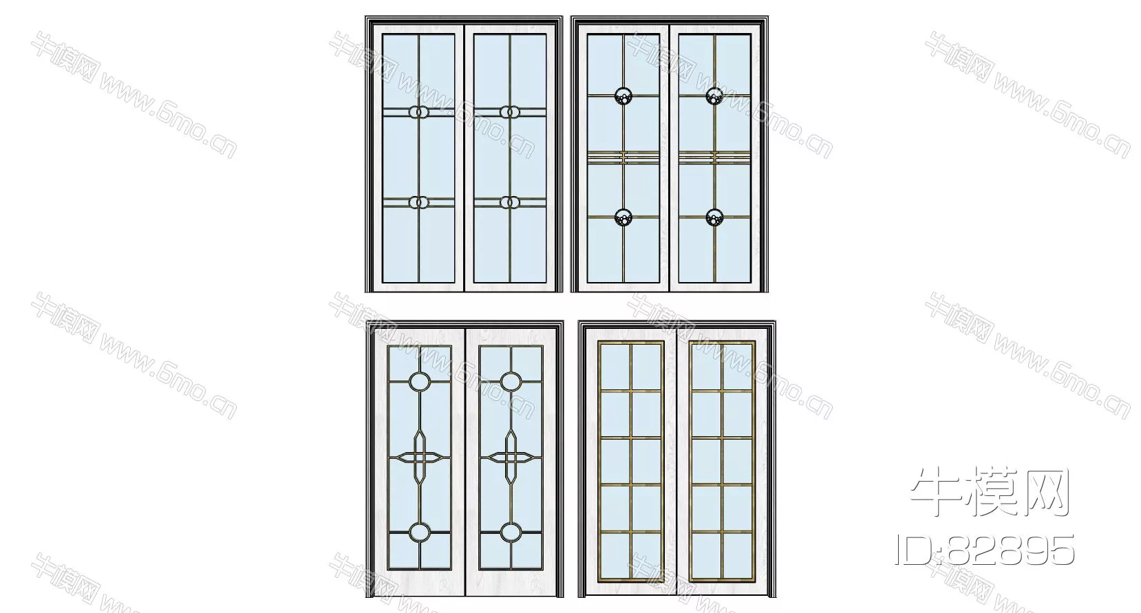 MODERN DOOR AND WINDOWS - SKETCHUP 3D MODEL - ENSCAPE - 82895