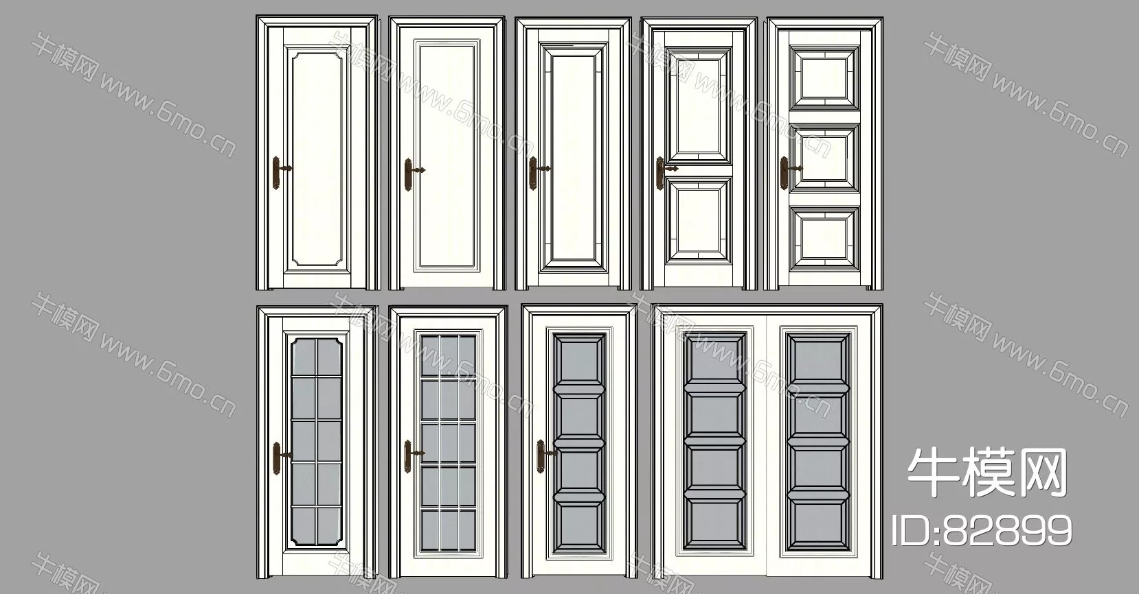 MODERN DOOR AND WINDOWS - SKETCHUP 3D MODEL - ENSCAPE - 82899