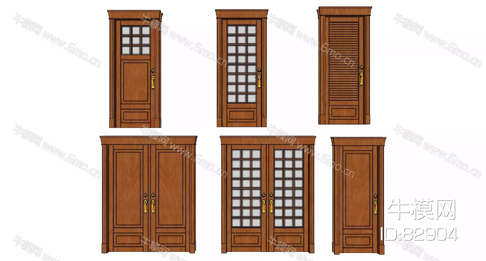 MODERN DOOR AND WINDOWS - SKETCHUP 3D MODEL - ENSCAPE - 82904