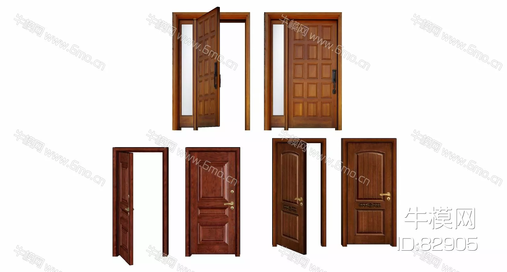 MODERN DOOR AND WINDOWS - SKETCHUP 3D MODEL - ENSCAPE - 82905