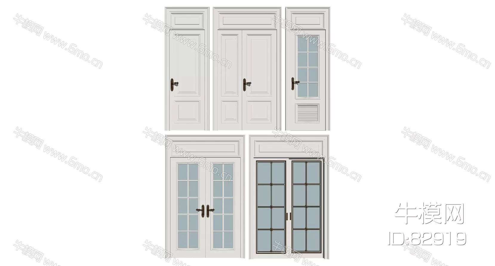 MODERN DOOR AND WINDOWS - SKETCHUP 3D MODEL - ENSCAPE - 82919