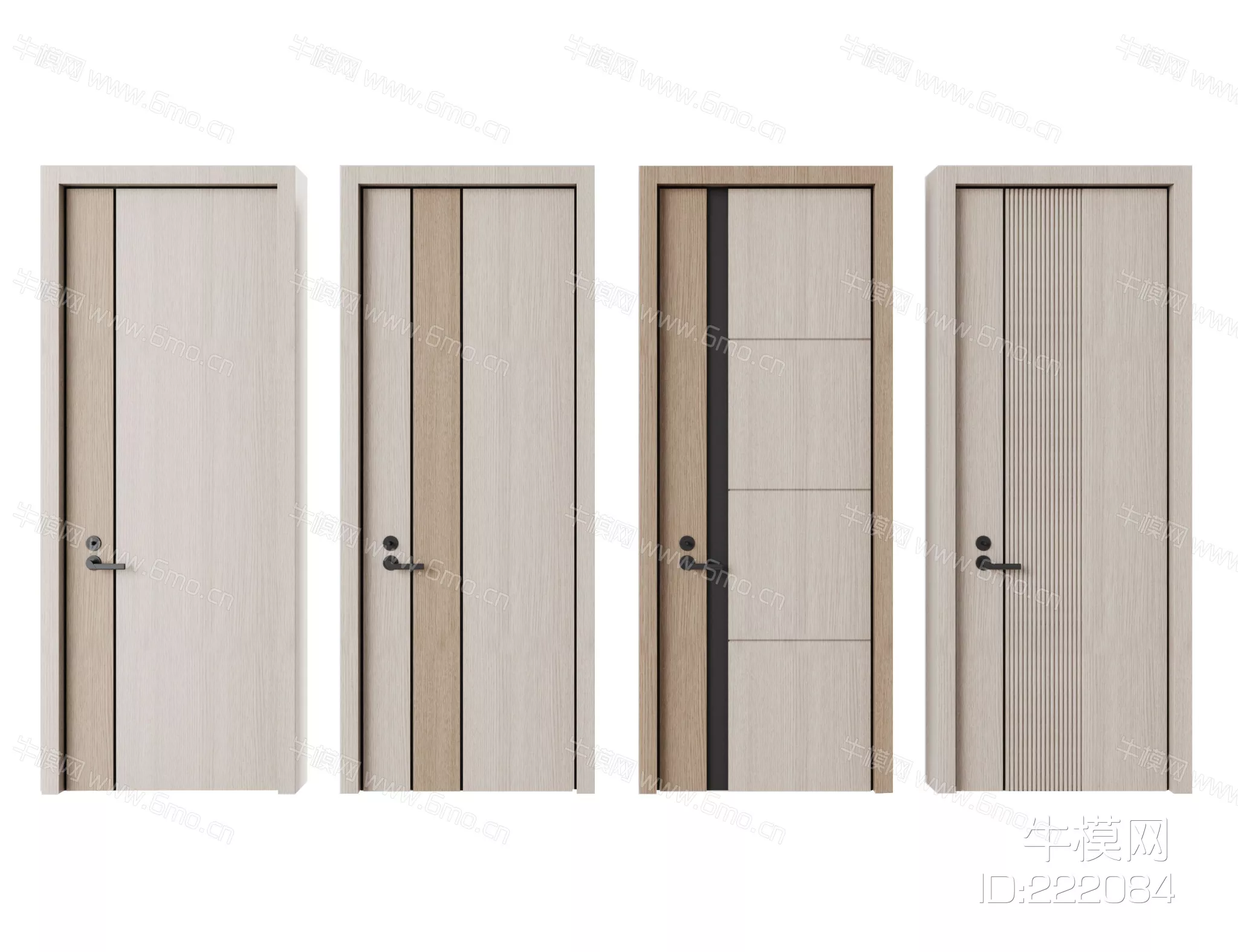 MODERN DOOR AND WINDOWS - SKETCHUP 3D MODEL - VRAY - 222084