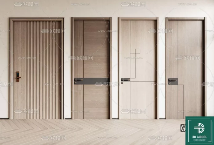 MODERN DOOR - SKETCHUP 3D MODEL - VRAY OR ENSCAPE - ID06722