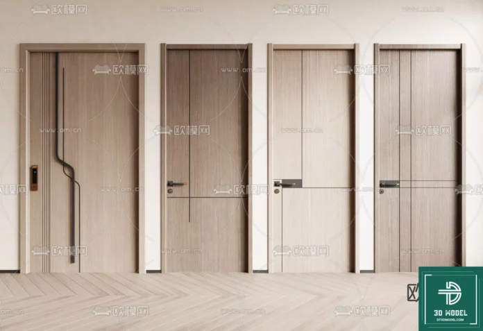 MODERN DOOR - SKETCHUP 3D MODEL - VRAY OR ENSCAPE - ID06723