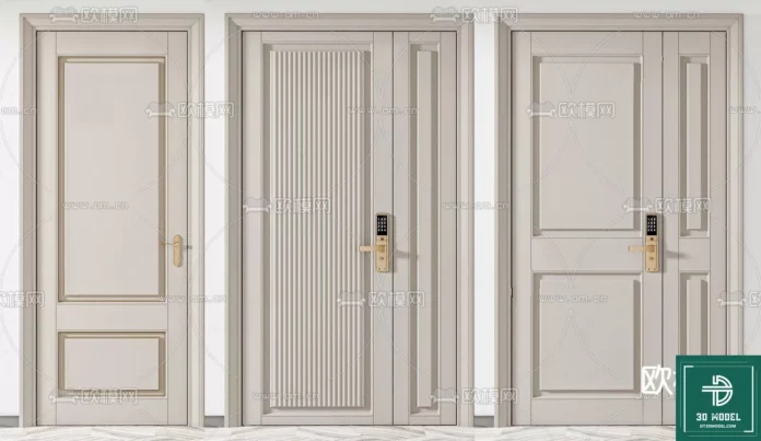 MODERN DOOR - SKETCHUP 3D MODEL - VRAY OR ENSCAPE - ID06730