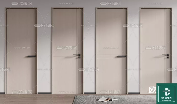 MODERN DOOR - SKETCHUP 3D MODEL - VRAY OR ENSCAPE - ID06744