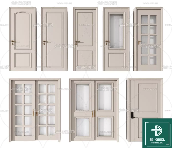 MODERN DOOR - SKETCHUP 3D MODEL - VRAY OR ENSCAPE - ID06757