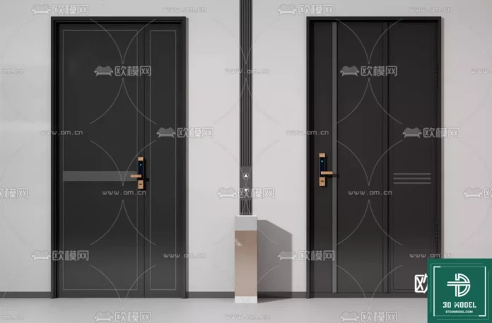 MODERN DOOR - SKETCHUP 3D MODEL - VRAY OR ENSCAPE - ID06761