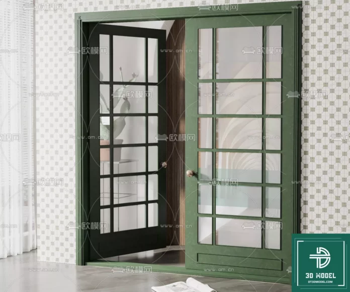 MODERN DOOR - SKETCHUP 3D MODEL - VRAY OR ENSCAPE - ID06765