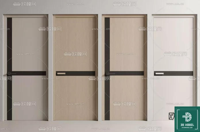 MODERN DOOR - SKETCHUP 3D MODEL - VRAY OR ENSCAPE - ID06770