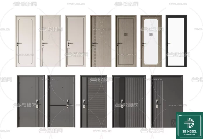 MODERN DOOR - SKETCHUP 3D MODEL - VRAY OR ENSCAPE - ID06777