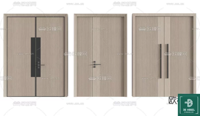 MODERN DOOR - SKETCHUP 3D MODEL - VRAY OR ENSCAPE - ID06794
