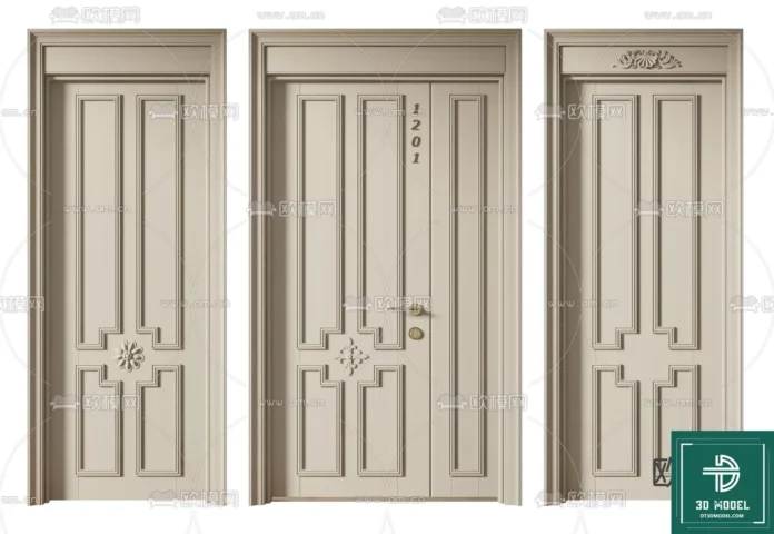 MODERN DOOR - SKETCHUP 3D MODEL - VRAY OR ENSCAPE - ID06795