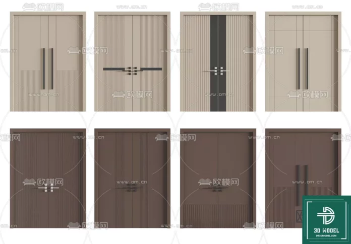 MODERN DOOR - SKETCHUP 3D MODEL - VRAY OR ENSCAPE - ID06799