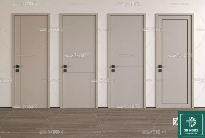 MODERN DOOR - SKETCHUP 3D MODEL - VRAY OR ENSCAPE - ID06827