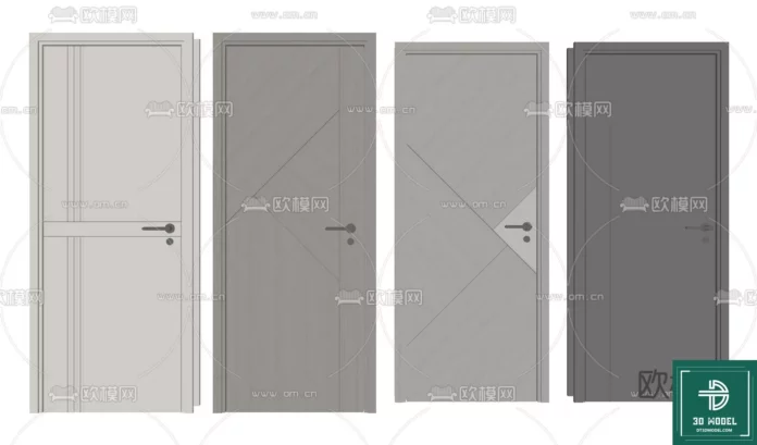MODERN DOOR - SKETCHUP 3D MODEL - VRAY OR ENSCAPE - ID06830