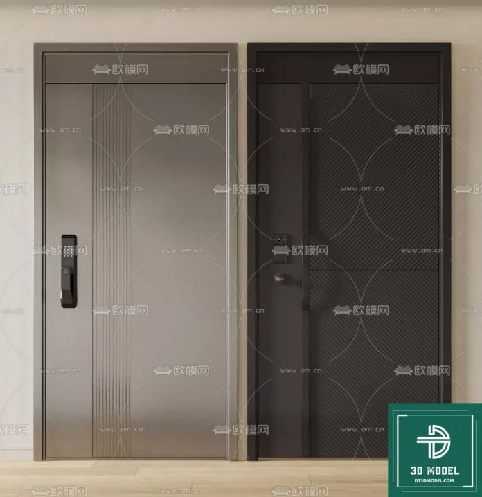 MODERN DOOR - SKETCHUP 3D MODEL - VRAY OR ENSCAPE - ID06838