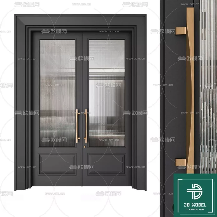 MODERN DOOR - SKETCHUP 3D MODEL - VRAY OR ENSCAPE - ID06841