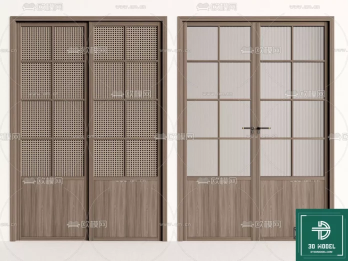 MODERN DOOR - SKETCHUP 3D MODEL - VRAY OR ENSCAPE - ID06844