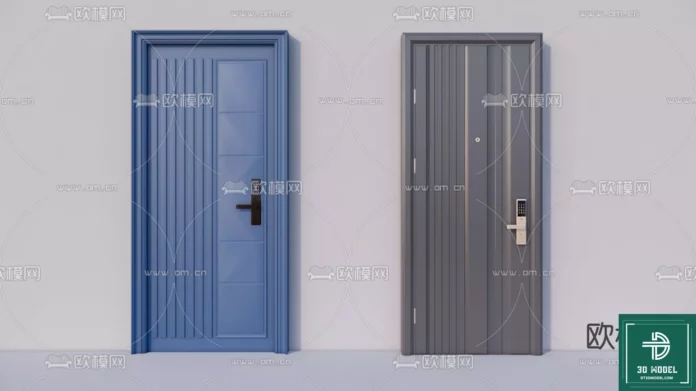 MODERN DOOR - SKETCHUP 3D MODEL - VRAY OR ENSCAPE - ID06852