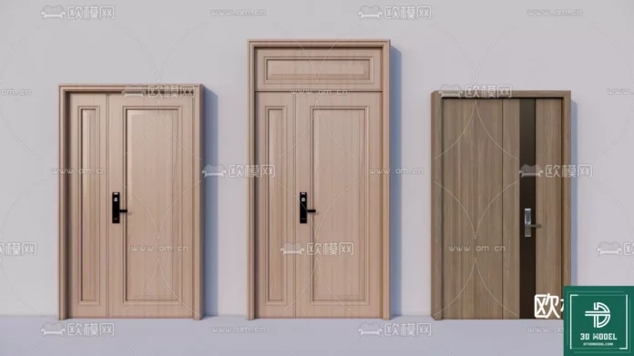 MODERN DOOR - SKETCHUP 3D MODEL - VRAY OR ENSCAPE - ID06853