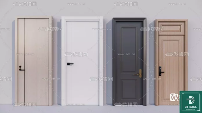 MODERN DOOR - SKETCHUP 3D MODEL - VRAY OR ENSCAPE - ID06854