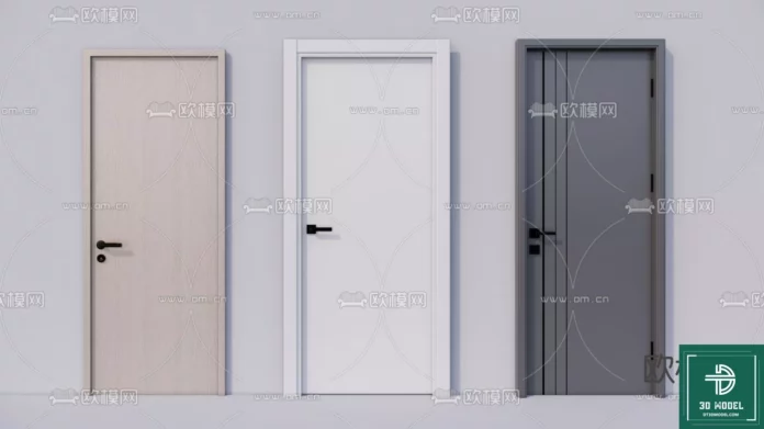 MODERN DOOR - SKETCHUP 3D MODEL - VRAY OR ENSCAPE - ID06857