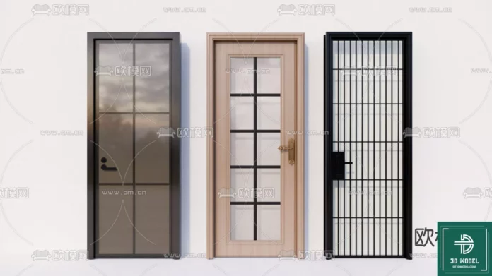 MODERN DOOR - SKETCHUP 3D MODEL - VRAY OR ENSCAPE - ID06859