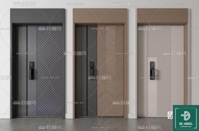 MODERN DOOR - SKETCHUP 3D MODEL - VRAY OR ENSCAPE - ID06874